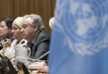 Антонио Гутереш по време на среща в ООН. Снимка: UN Photo