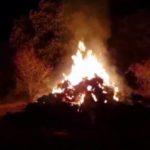 Пожар в имота на Михаил Грудов. Снимка: скрийншот Youtube