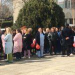 Протест на медицински сестри. Снимка: Искра.бг