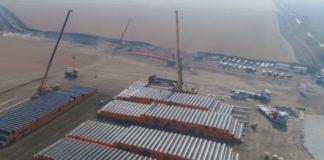 Откритото трасе за изграждане на газопровода