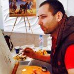 Художникът. Снимка: Илиян Чакъров