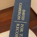 Книгата на Дейвид Камерън For the record