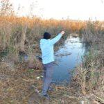 Претърсване на мястото на убийството