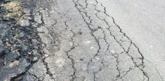 Част от новоасфалтирания път