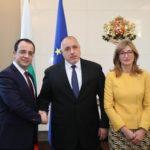 Среща между премиера Бойко Борисов, Екатерина Захариева и Никос Христодулидис