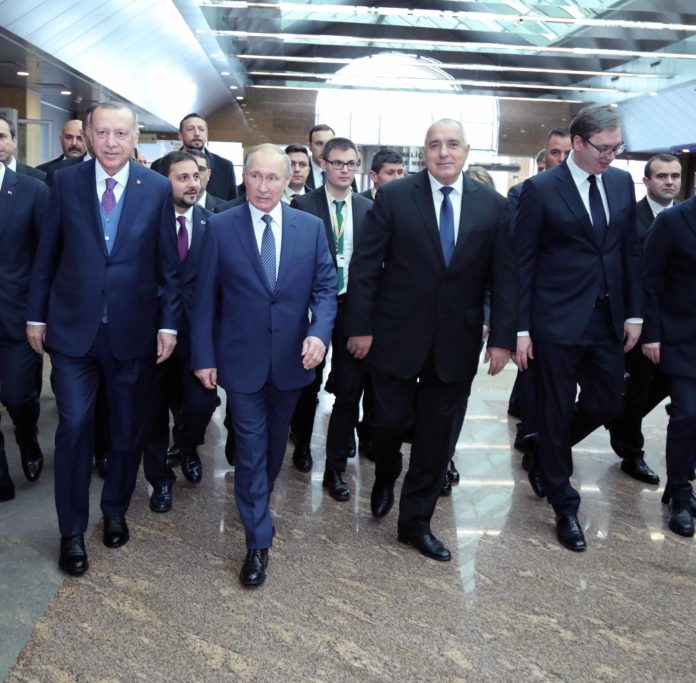 Бойко Борисов, Владимир Путин и Реджеп Ердоган