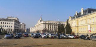 Протест на автоинструкторите в София