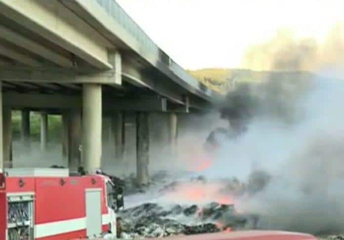 Пожар на АМ "Струма"