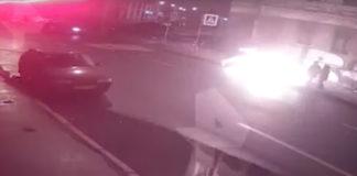 Горящ мъж падна върху жена в Русия