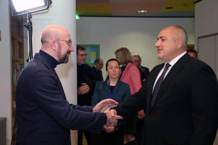Boyko Borisov and Charles Michel