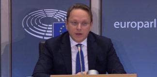 Еврокомисар Оливер Вархели