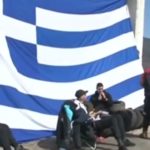 Протестиращи. Снимка: Снимка: Скрийншот от видео на NOVA