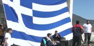 Протестиращи. Снимка: Снимка: Скрийншот от видео на NOVA