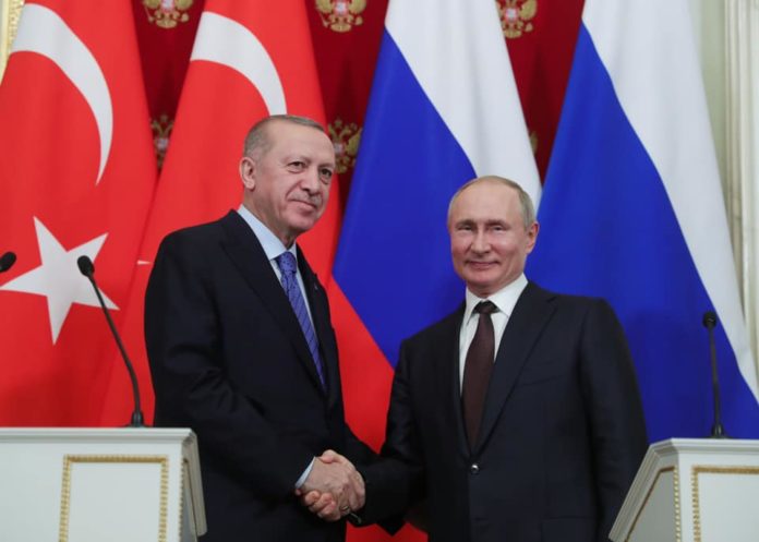Президентите Реджеп Ердоган и Владимир Путин