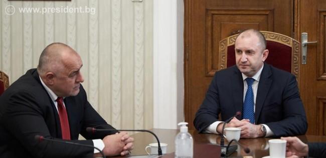 President Rumen Radev and Prime Minister Boyko Borisov