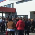 Протест пред завода в Димитровград