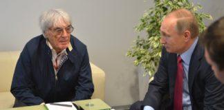 Среща между Бърни Екълстоун и президентът Владимир Путин