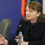 the Minister of Labor and Social Policy -Denitsa Sacheva
