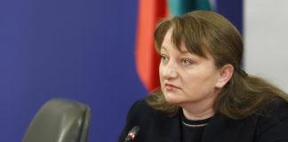 The Minister of Labor and Social Policy Denitsa Sacheva