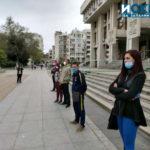 silent protest took place in Burgas