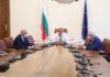 PM Borissov during virus task force meeting