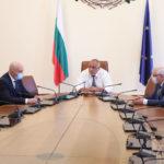 PM Borissov during virus task force meeting