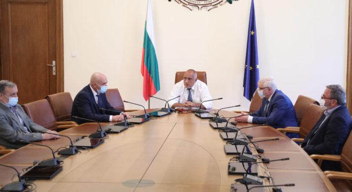 PM Borissov during virus task force meeting