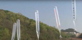 Балони с южнокрейска пропаганда