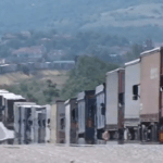 Опашка от тирове при ГКПП Кулата