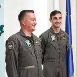 Радев и пилотите. Снимка: Президентството