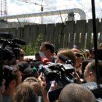 Николов сред протестиращите. Снимка: Искра.бг