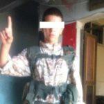 Detained terrorist in Burgas.