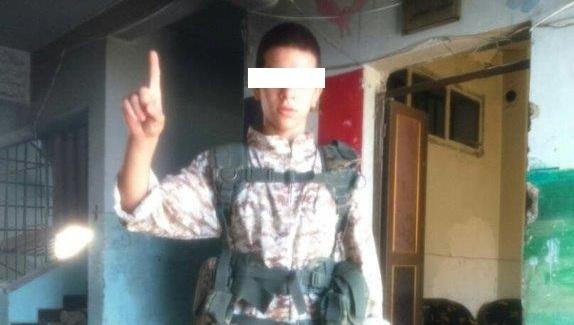 Detained terrorist in Burgas.