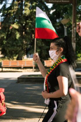 Хората от протестите в Бургас
