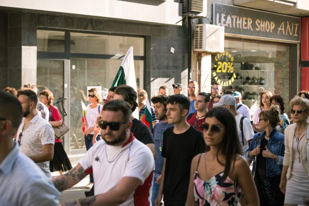 Хората от протестите в Бургас