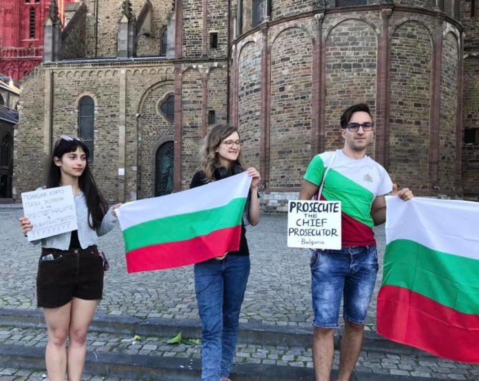 Протест в Нидерландия. Снимка: Фейсбук, Лия Върбанова