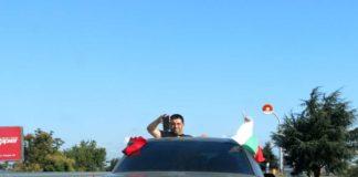 Протестно автошествие в Бургас. Снимка: Искра.бг