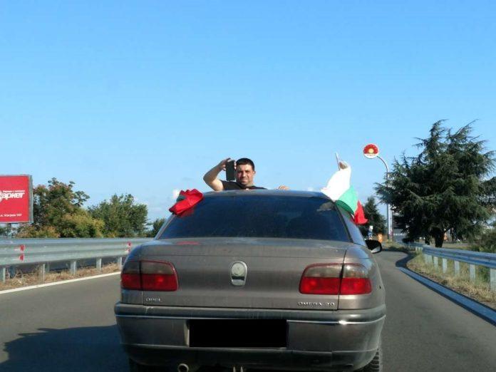 Протестно автошествие в Бургас. Снимка: Искра.бг