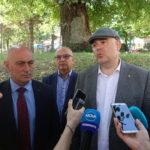 Главния комисар Стоян Темелакиев и главния прокурор Иван Гешев в Шумен