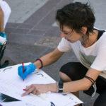 Протестиращи в Бургас