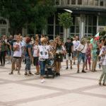 Протестиращи в Бургас