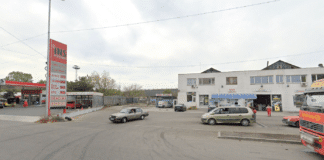 Мястото на ареста - бензиностанция в Победа