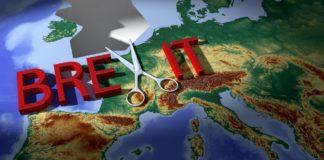 Картата на Европа - Брекзит.