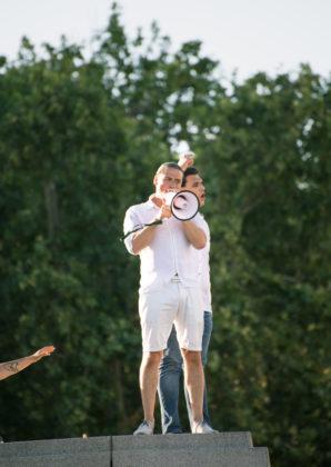 Хората от протестите в Бургас