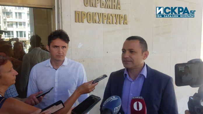 Комисар Емил Павлов ОДМВР-Бургас и прокурор Иван Кирков РП-Бургас