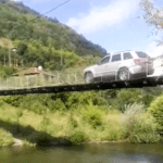 Въжен мост за коли в Своге