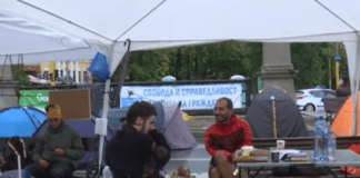 Утрото на 39-тия ден на протести