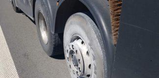 Гума на цистерна се подпали на магистрала Тракия