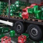 ТИР разписа каси с бира на АМ Тракия