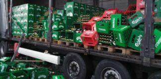 ТИР разписа каси с бира на АМ Тракия